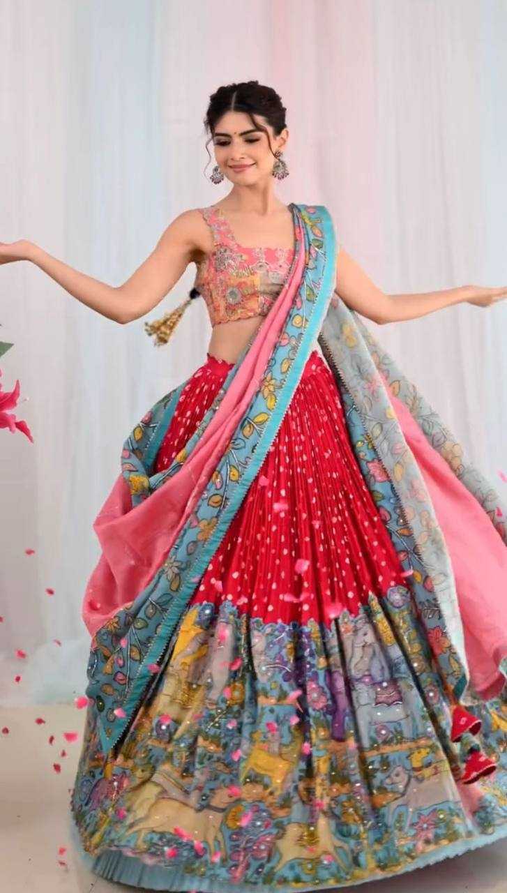 Ynf Cotton KESH496 497 Lehengas Wholesale Kalamkari Lehenga Traditional Lehenga Printed Lehenga Manufacturer