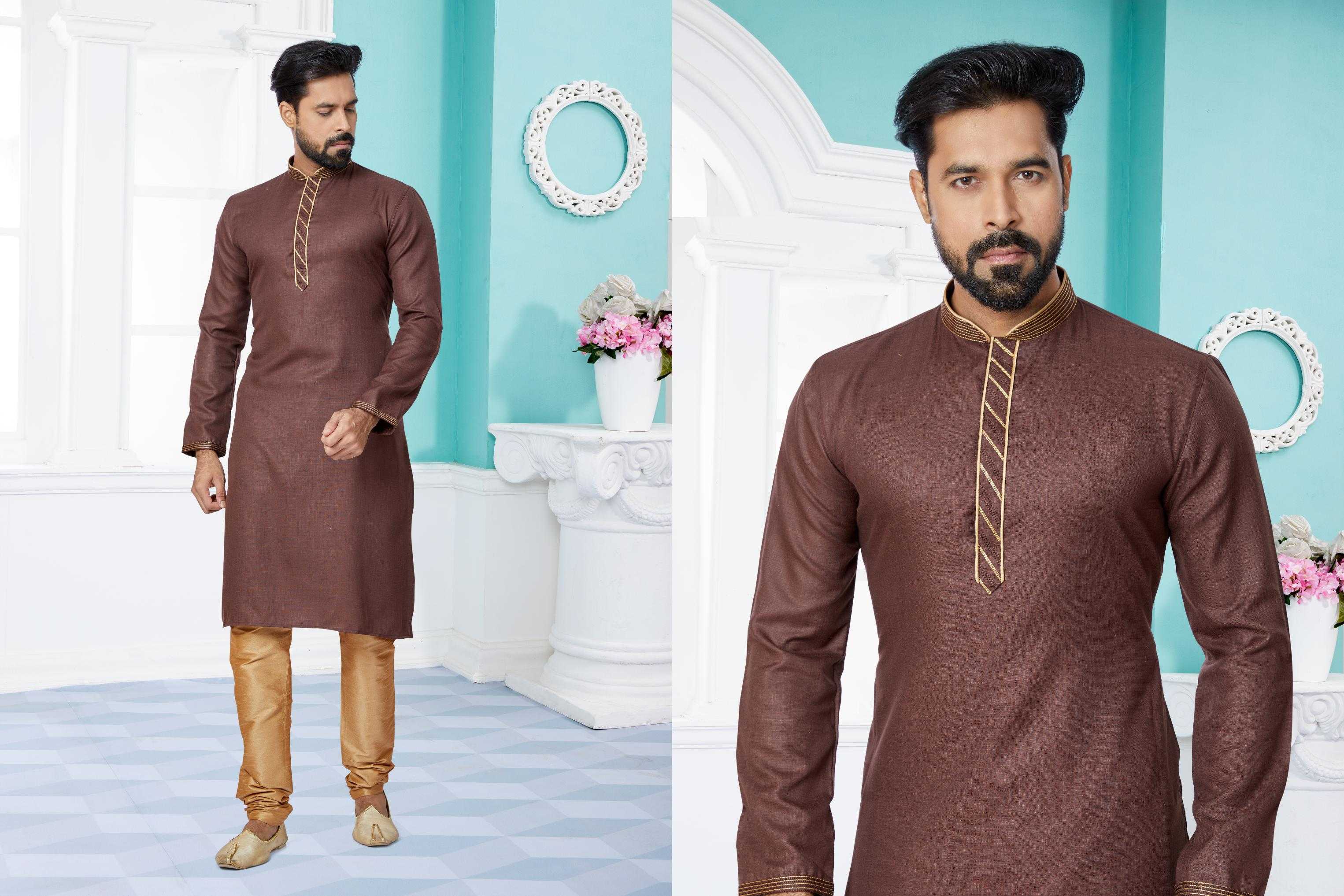 Ynf Cotton RIN223 3091A Mens Wear Wholesale Mens Kurtas Mens Kurta Pyjama Men Wedding kurta Manufacturer