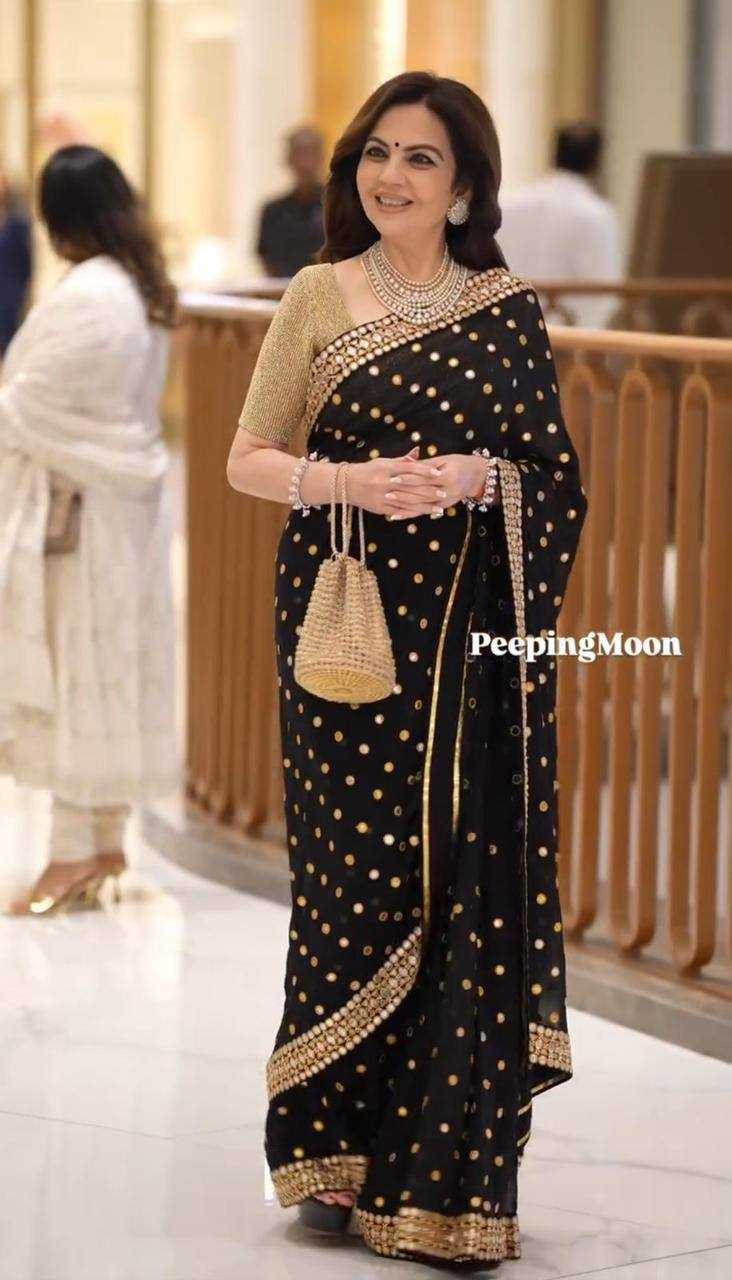 Ynf Georgette KESH509 116 Sarees Wholesale Designer Sarees Fancy Sarees Ladies Sarees Manufacturer