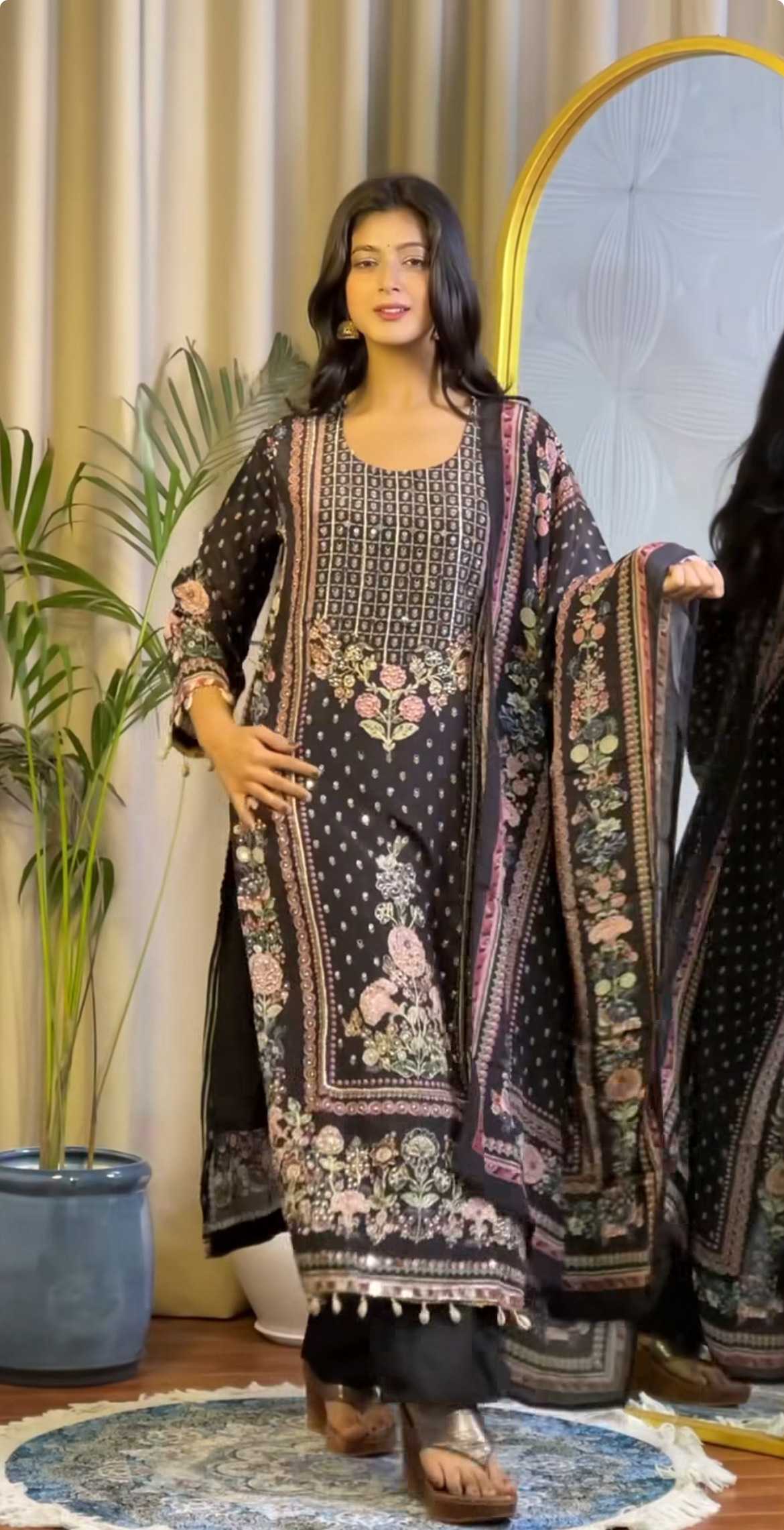 Ynf Muslin RIN212 7054 Suits & Dresses Wholesale Designer dresses Manufacturer