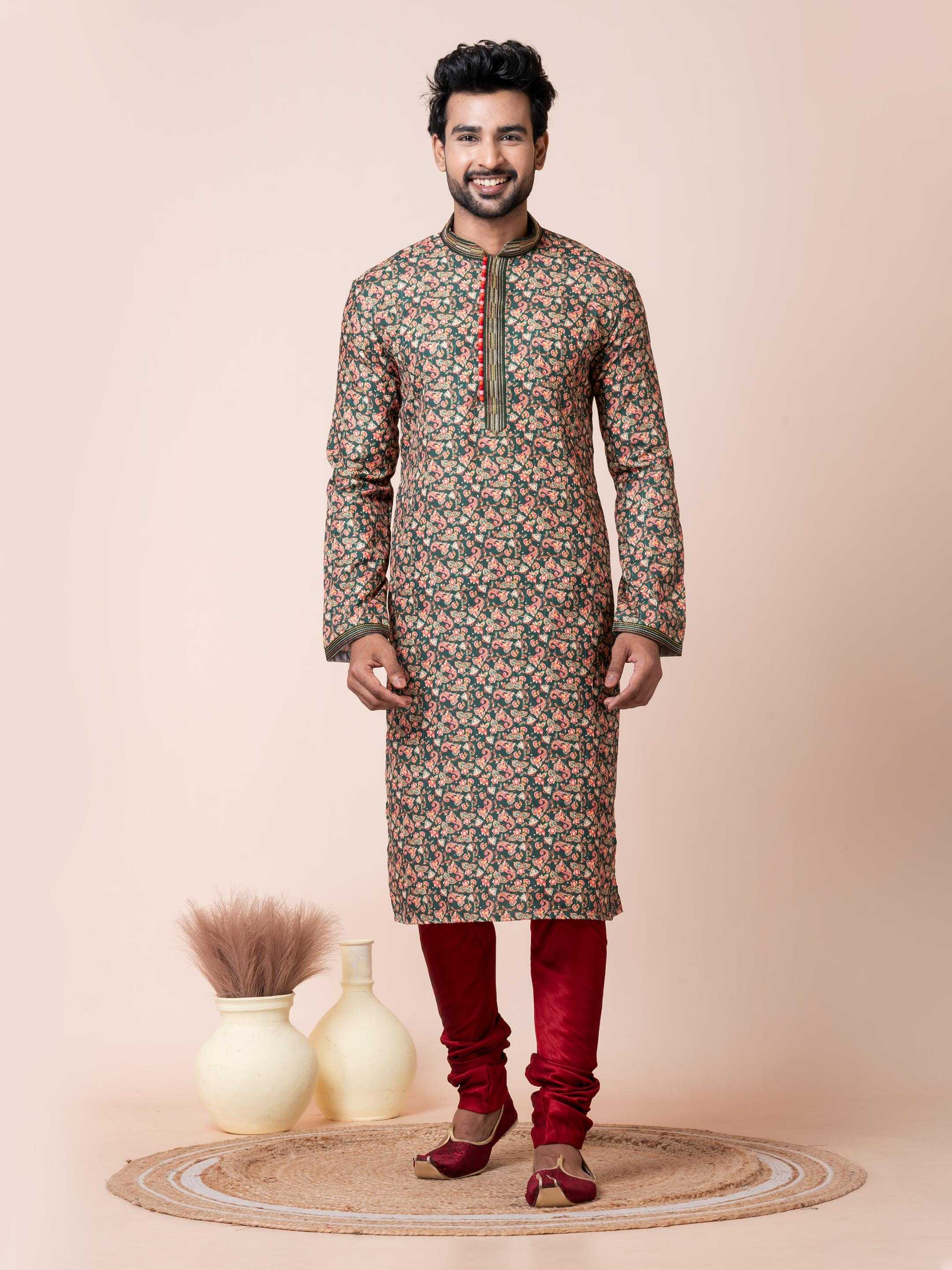 Ynf Poly Cotton RIN223 3482A Mens Wear Wholesale Mens Kurtas Mens Kurta Pyjama Men Wedding kurta Manufacturer