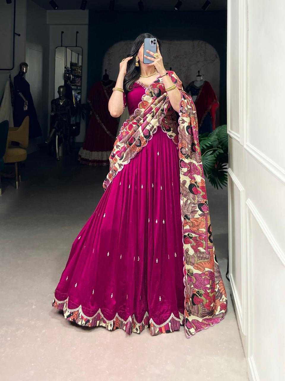 Ynf Vichitra Silk KESH134 VARNIKA Lehengas Wedding Collections Wholesale Kalamkari Lehenga Sangeet Outfits Manufacturer