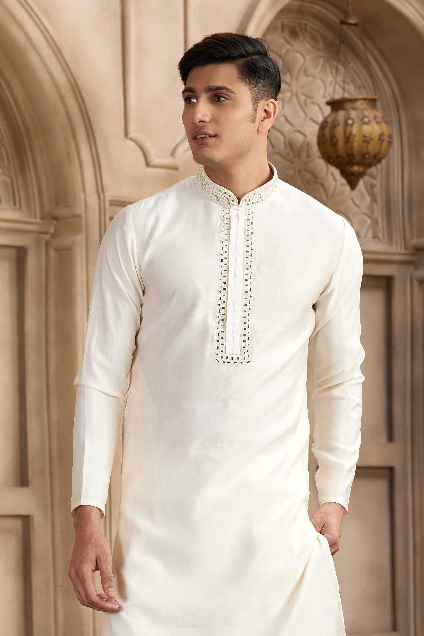 Ynf Art Silk RIN197 3101 Mens Wear Wholesale Mens Kurtas Mens Kurta Pyjama Embroidered Kurta Pajama Manufacturer