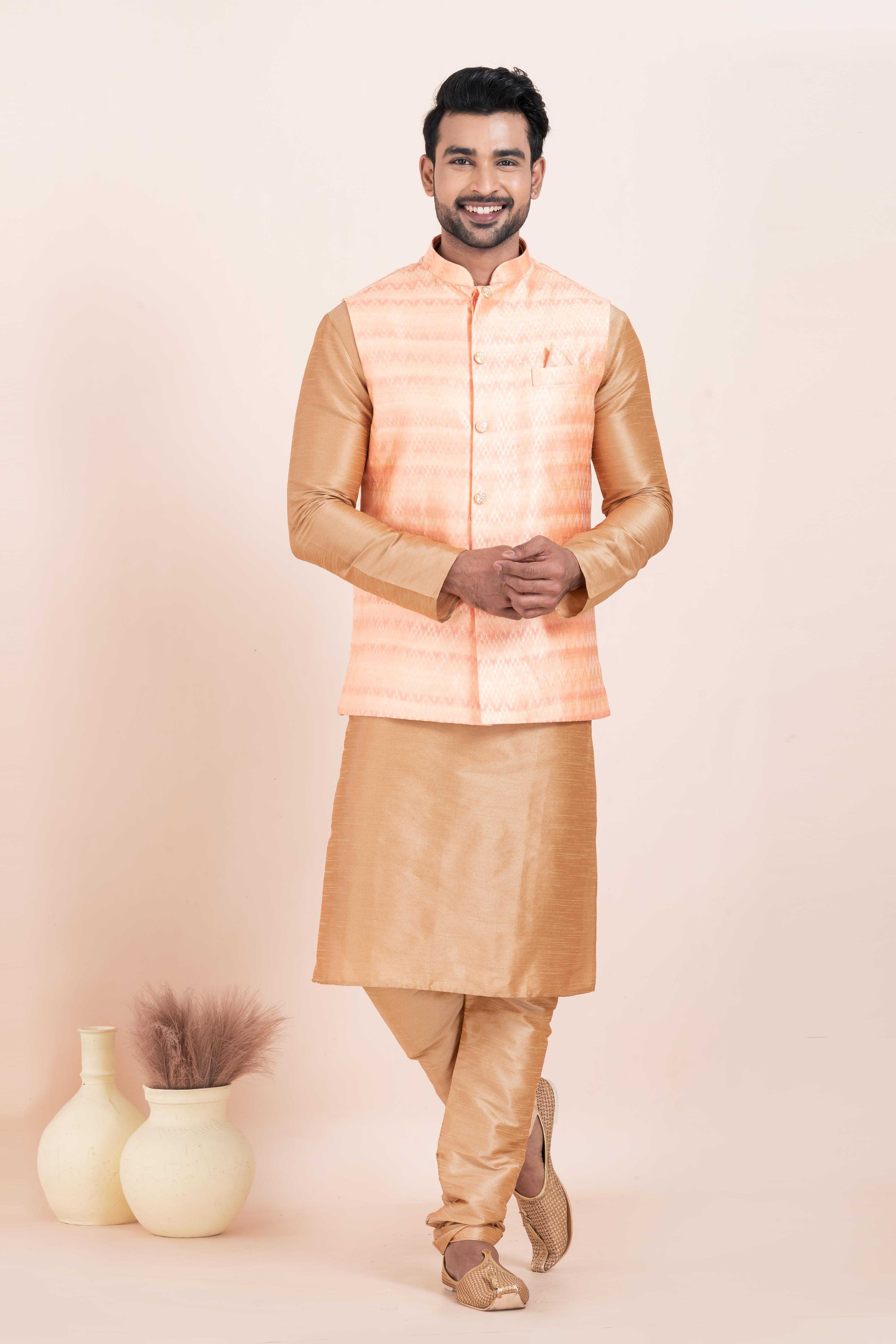 Ynf Banarasi Soft Silk RIN223 2362A Mens Wear Wholesale Nehru Jacket Festive & Wedding Coats Modi Jackets Manufacturer