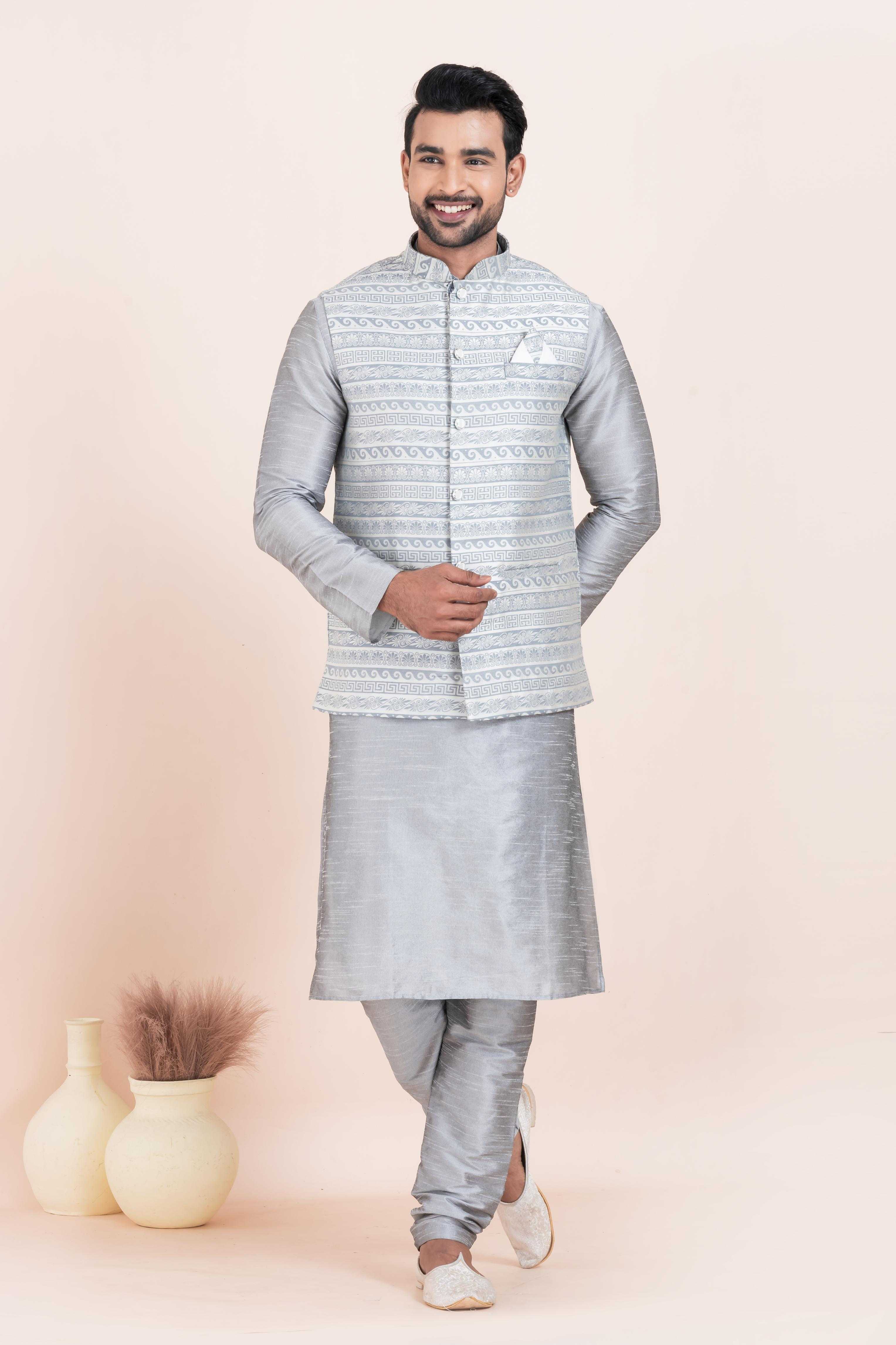 Ynf Banarasi Soft Silk RIN223 2366B Mens Wear Wholesale Nehru Jacket Festive & Wedding Coats Modi Jackets Manufacturer