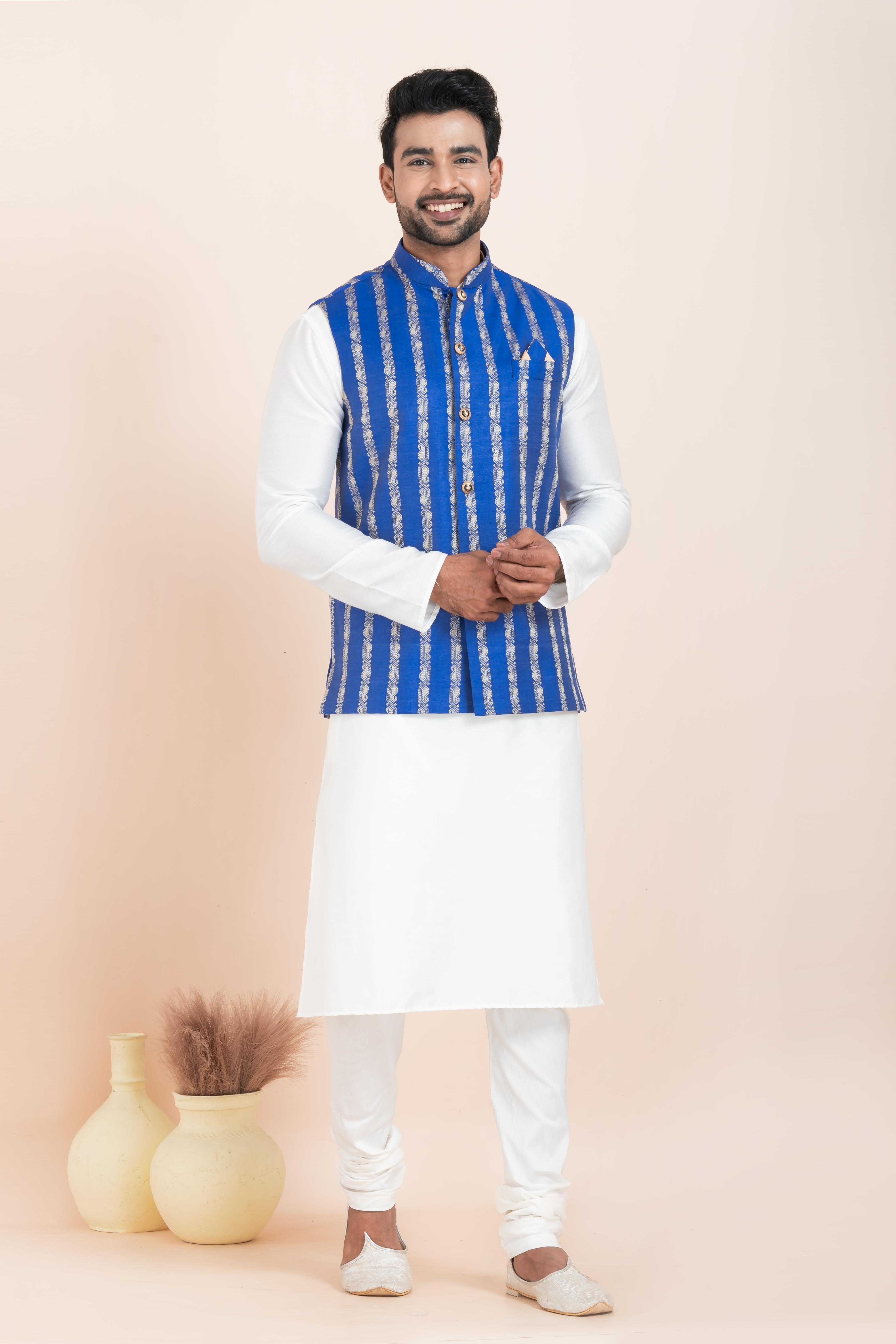 Ynf Banarasi Soft Silk RIN223 2372C Mens Wear Festive Collections Wholesale Nehru Jacket Onam Collections Modi Jackets Manufacturer
