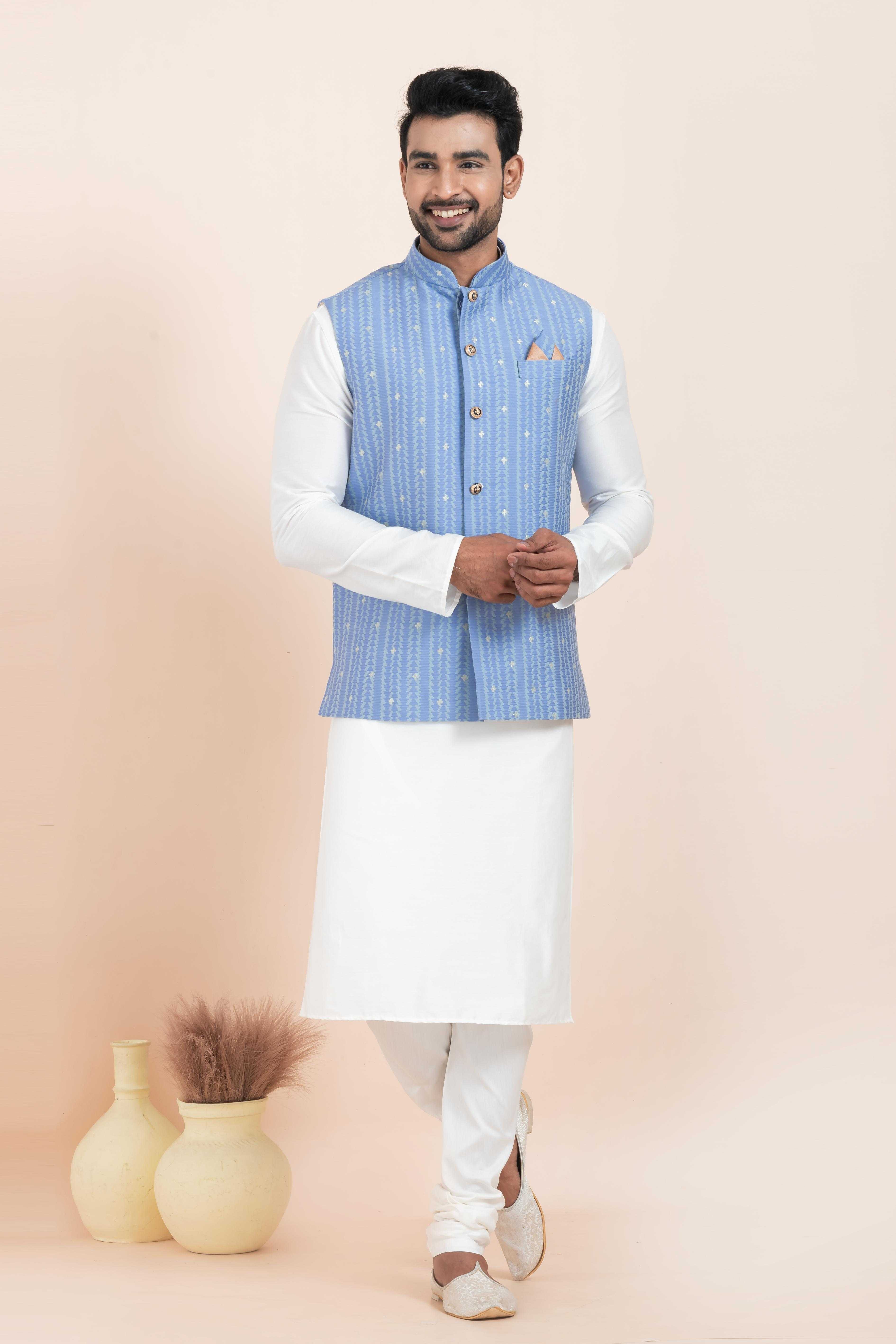 Ynf Banarasi Soft Silk RIN223 2375A Mens Wear Festive Collections Wholesale Nehru Jacket Onam Collections Modi Jackets Manufacturer