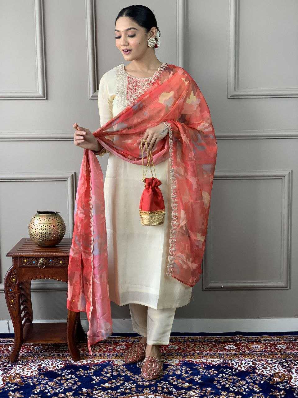 Ynf Chanderi Silk KESH529 547 Suits & Dresses Wedding Collections Festive Collections Wholesale Embroidery Suits Chanderi Suit Wedding Outfits Manufacturer