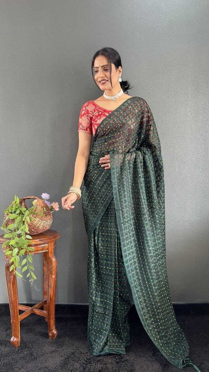 Ynf Chiffon RIN216 Bandhej Sarees Wholesale Fancy Sarees Jacquard Saree Manufacturer
