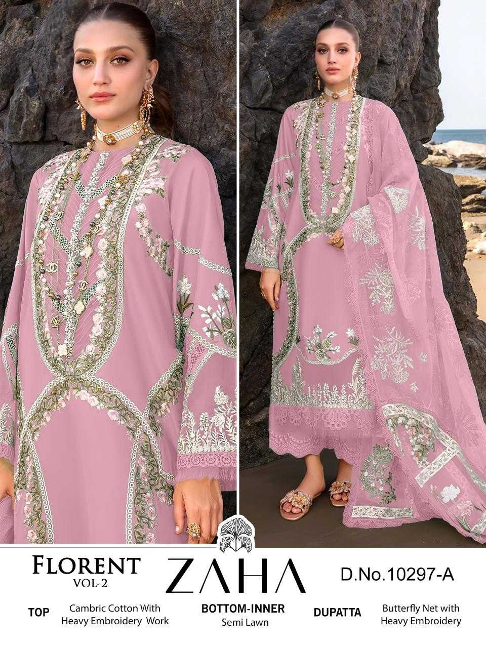 Ynf Cotton Cambric KESH444 ZAHA-10297 Suits & Dresses Wholesale Embroidery Suits Cotton Suits Designer Suits Manufacturer