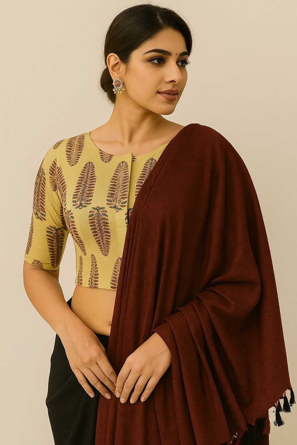 Ynf Cotton KESH437 JUMIA Readymade Blouses Wholesale Printed Blouse Designer Blouse Cotton Blouse Manufacturer