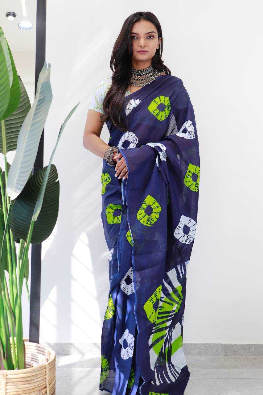 Ynf Cotton RIN229 123 Sarees Wholesale Printed Sarees Mulmul Cotton Sarees Manufacturer