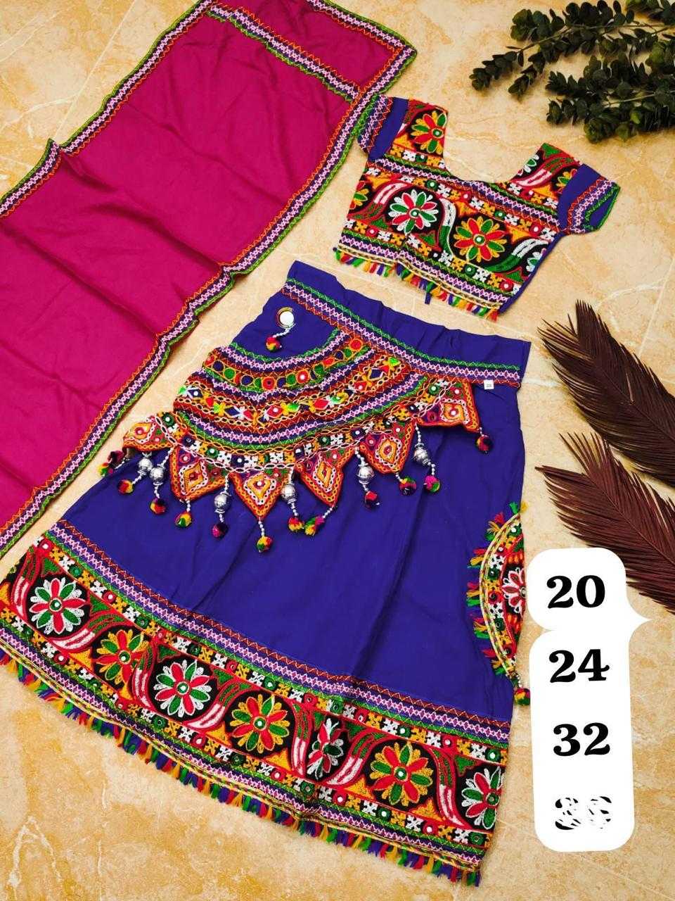 Ynf Cotton RIN235 E~F Kids Wear Festive Collections Wholesale Kids Lehenga Kids Navratri Outfits Baby Girl Lehenga Manufacturer