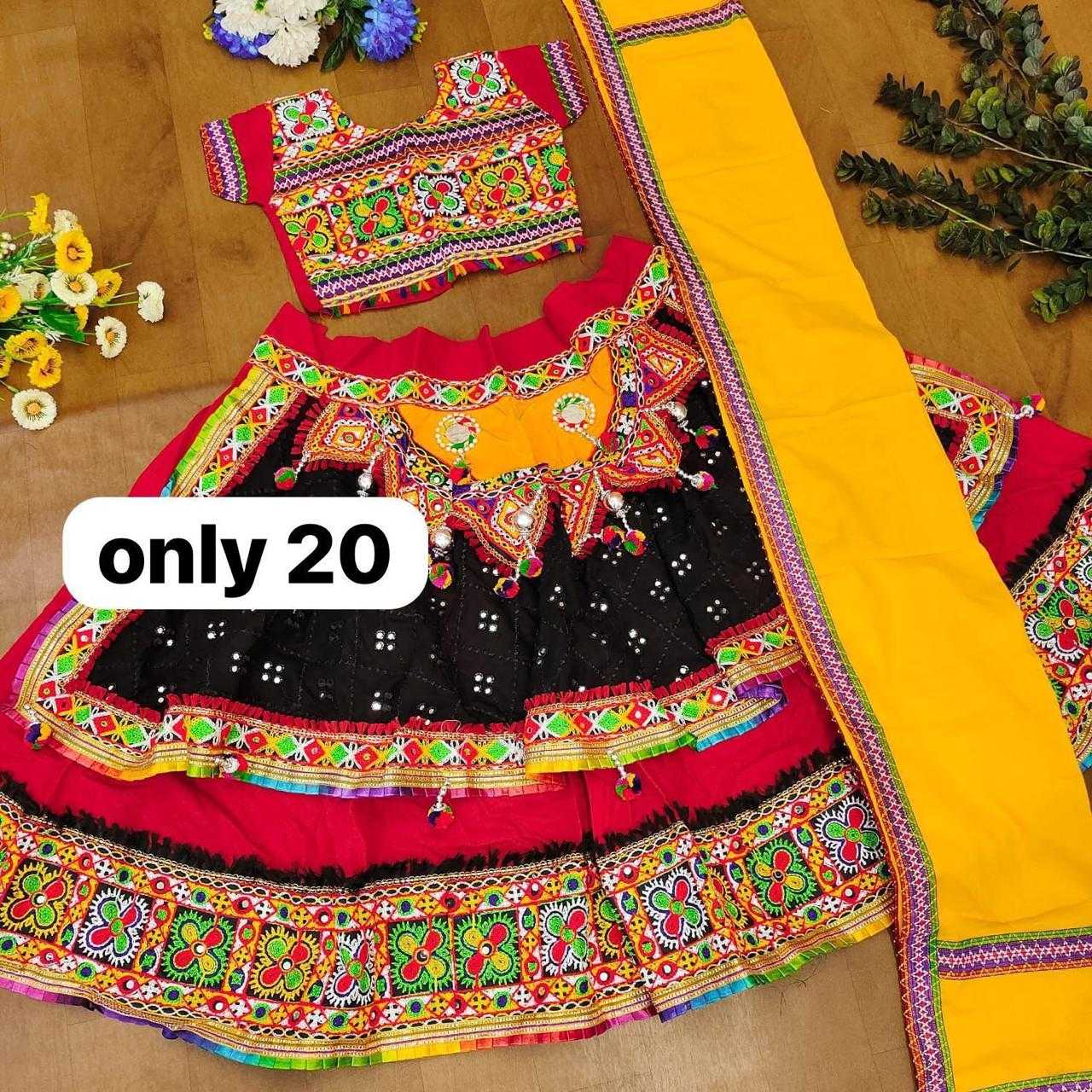 Ynf Cotton RIN235 MIRAR BORDER Kids Wear Festive Collections Wholesale Kids Lehenga Kids Lehenga Choli Kids Navratri Outfits Manufacturer