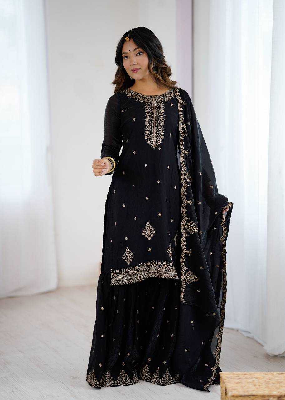 Ynf Crunchi KESH504 59 Suits & Dresses Wholesale Sharara Salwar Suits Party wear suits Manufacturer