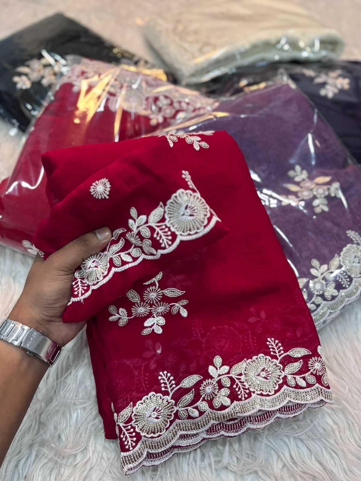 Ynf Crush Silk RIN198 TEALS Silk Sarees Wholesale Designer Silk Sarees Fancy Silk Sarees Embroidered Silk Sarees Manufacturer