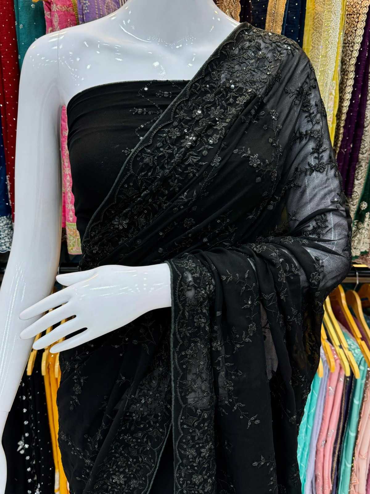 Ynf Fancy KESH114 3754 Sarees Wholesale Designer Sarees Sequence Sarees Traditional Sarees Manufacturer