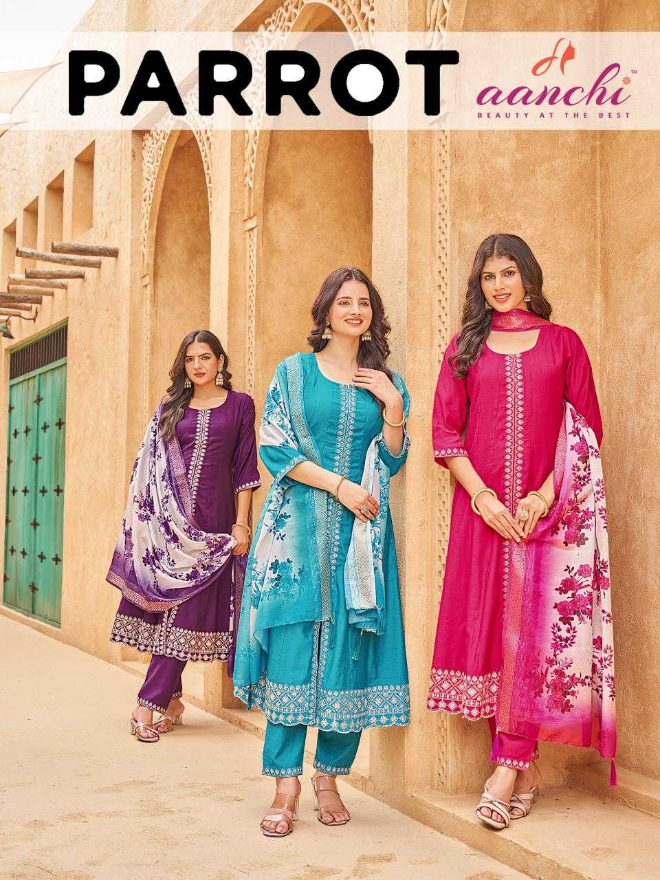 Ynf Fancy RIN190 AANCHI-PARROT Setwise Collections Wholesale Gowns Catalogs Manufacturer