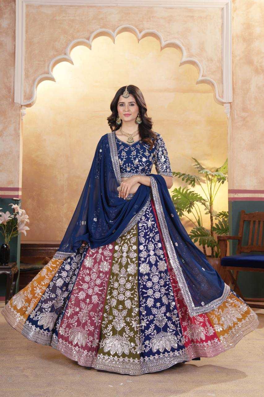 Ynf Faux Georgette KESH533 5053 Lehengas Wholesale Fancy Lehenga Embroidered Lehenga Sequins Lehenga Lehenga With Cancan Manufacturer