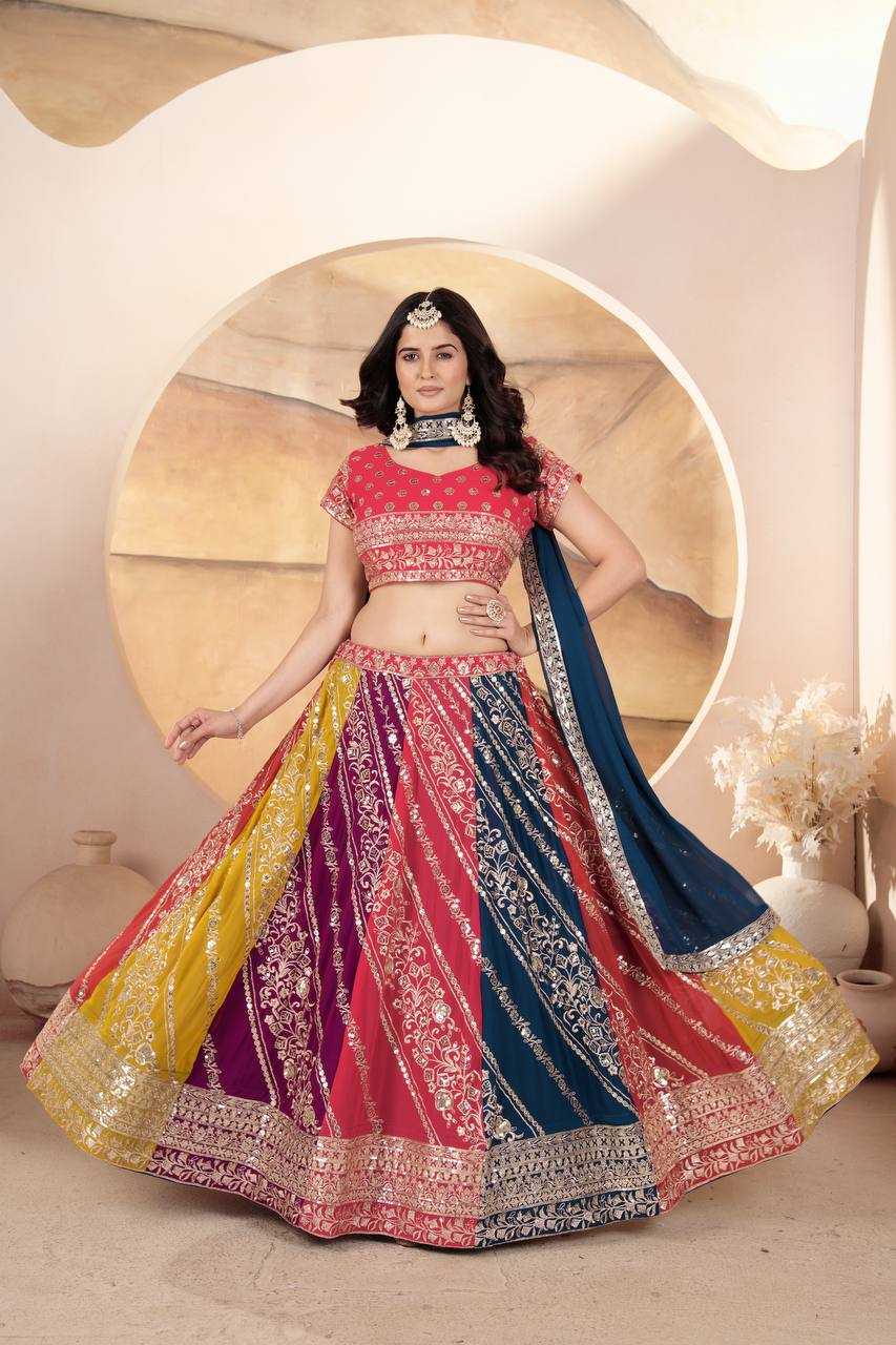 Ynf Faux Georgette KESH533 5069 Lehengas Wholesale Fancy Lehenga Embroidered Lehenga Sequins Lehenga Manufacturer