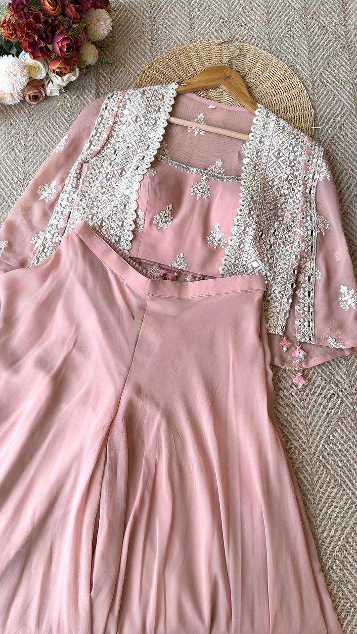 Ynf Faux Georgette RIN141 1972 Western Wears Wholesale Bottom Wear Manufacturer