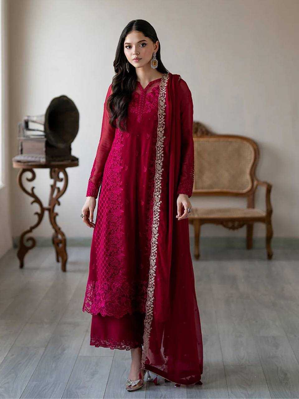Ynf Faux Georgette RIN197 4907 866-A Suits & Dresses Wholesale Party wear suits Bridal Suits Designer Suits Manufacturer