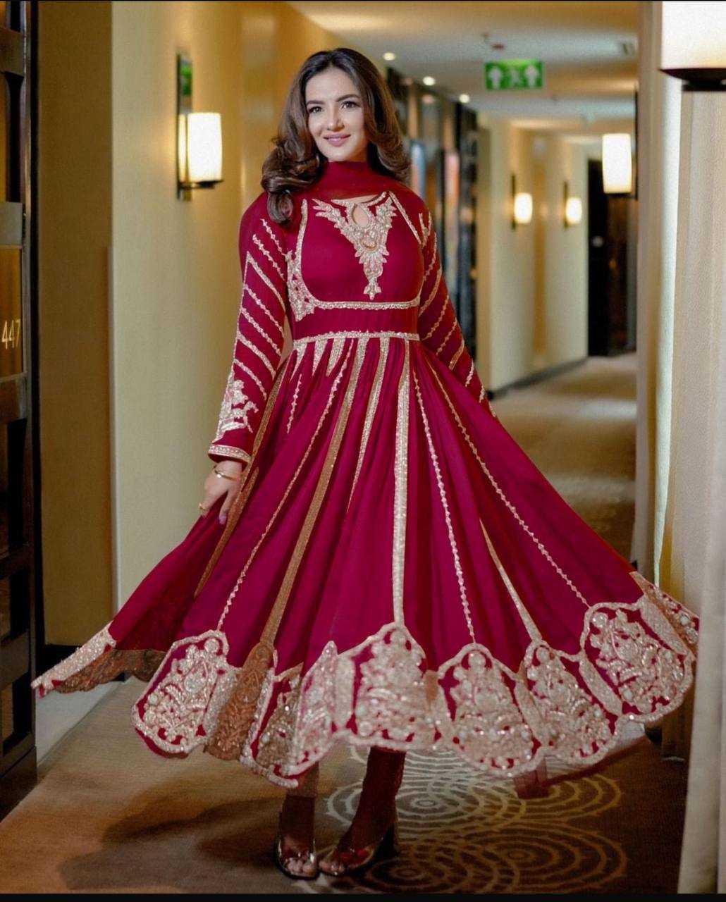 Ynf Faux Georgette RIN197 4907 867-A Suits & Dresses Wholesale Party wear suits Bridal Suits Designer Suits Manufacturer