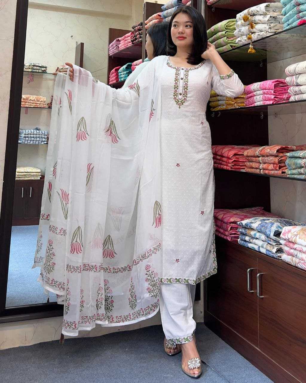 Ynf Georgette KESH529 MIA Suits & Dresses Wholesale Ladies Suits Embroidery Suits Casual Dresses Manufacturer