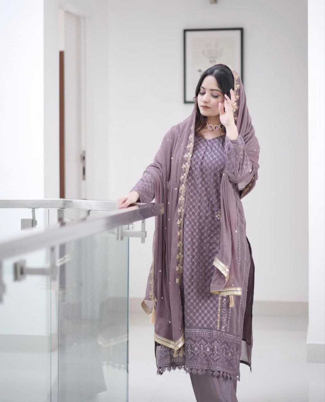 Ynf Georgette KESH529 RAVINA Suits & Dresses Wholesale Ladies Suits Embroidery Suits Wedding Suits Manufacturer