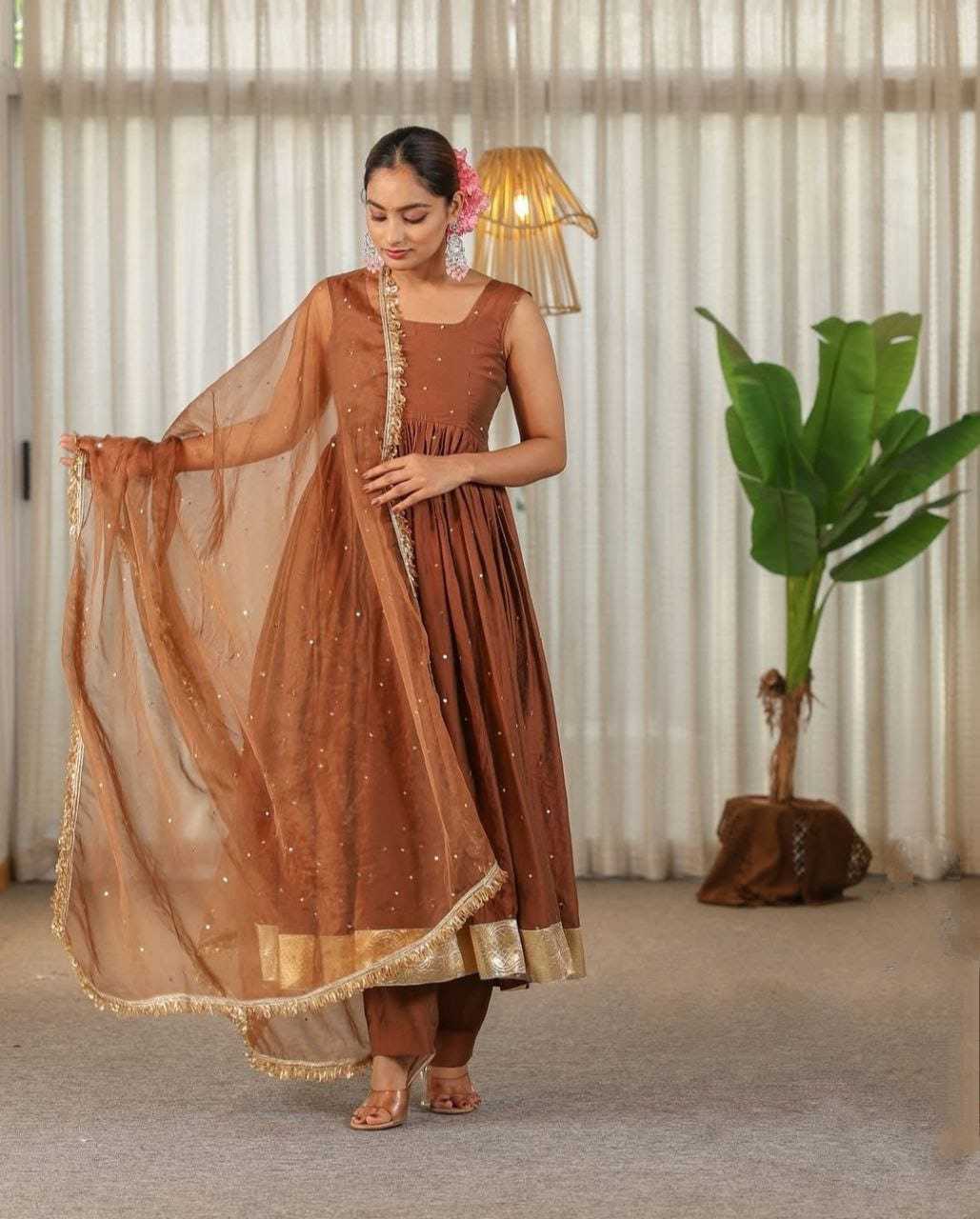Ynf Georgette RIN157 2138 Gowns Plus Size Collections Wholesale Fancy Gowns Georgette Gown Designer Gowns Manufacturer