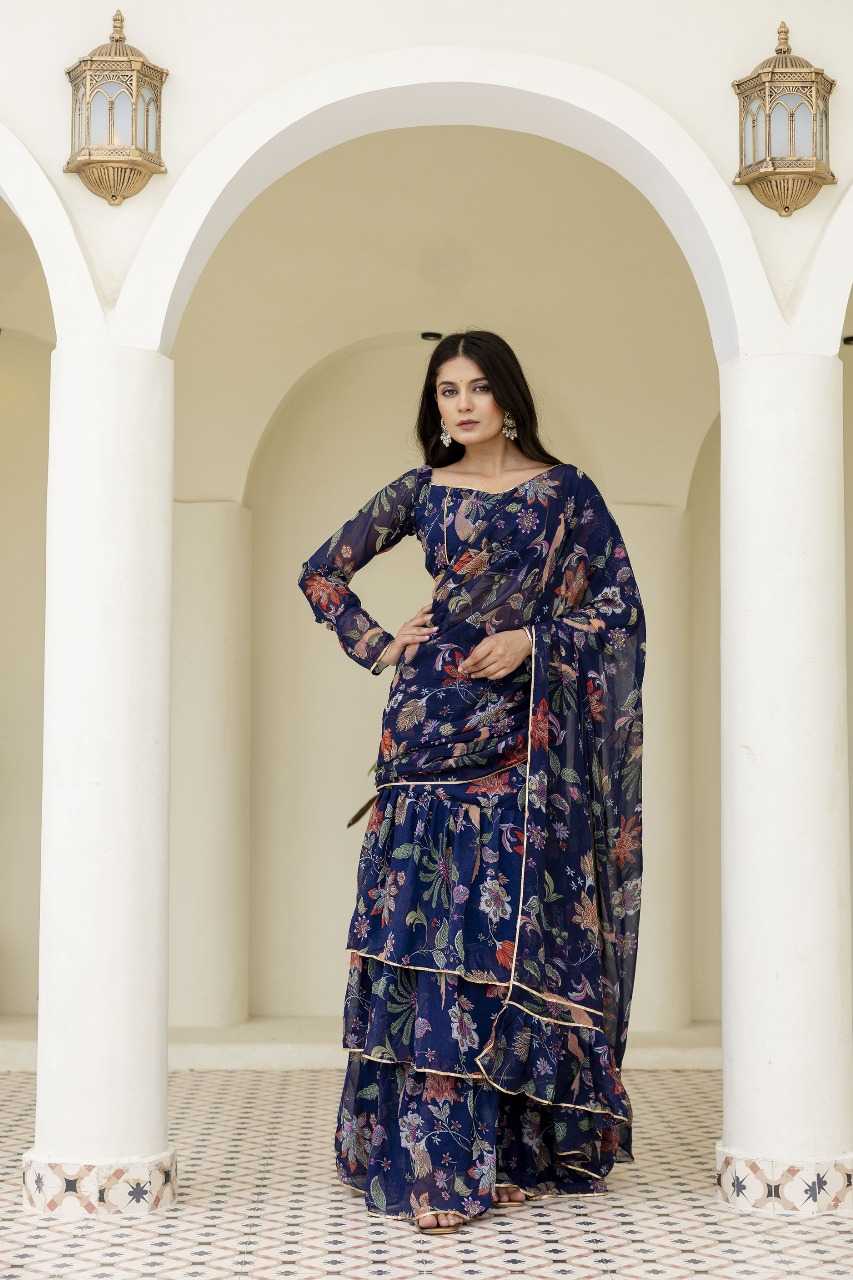Ynf Georgette RIN197 3110 Sarees Wholesale Designer Sarees Party Wear Sarees Fancy Sarees Manufacturer