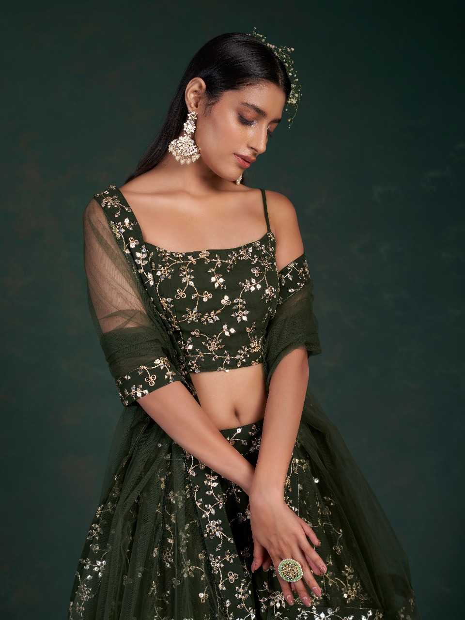 Ynf Georgette RIN197 3112 156-A Lehengas Wholesale Designer Lehenga Fancy Lehenga Embroidered Lehenga Manufacturer