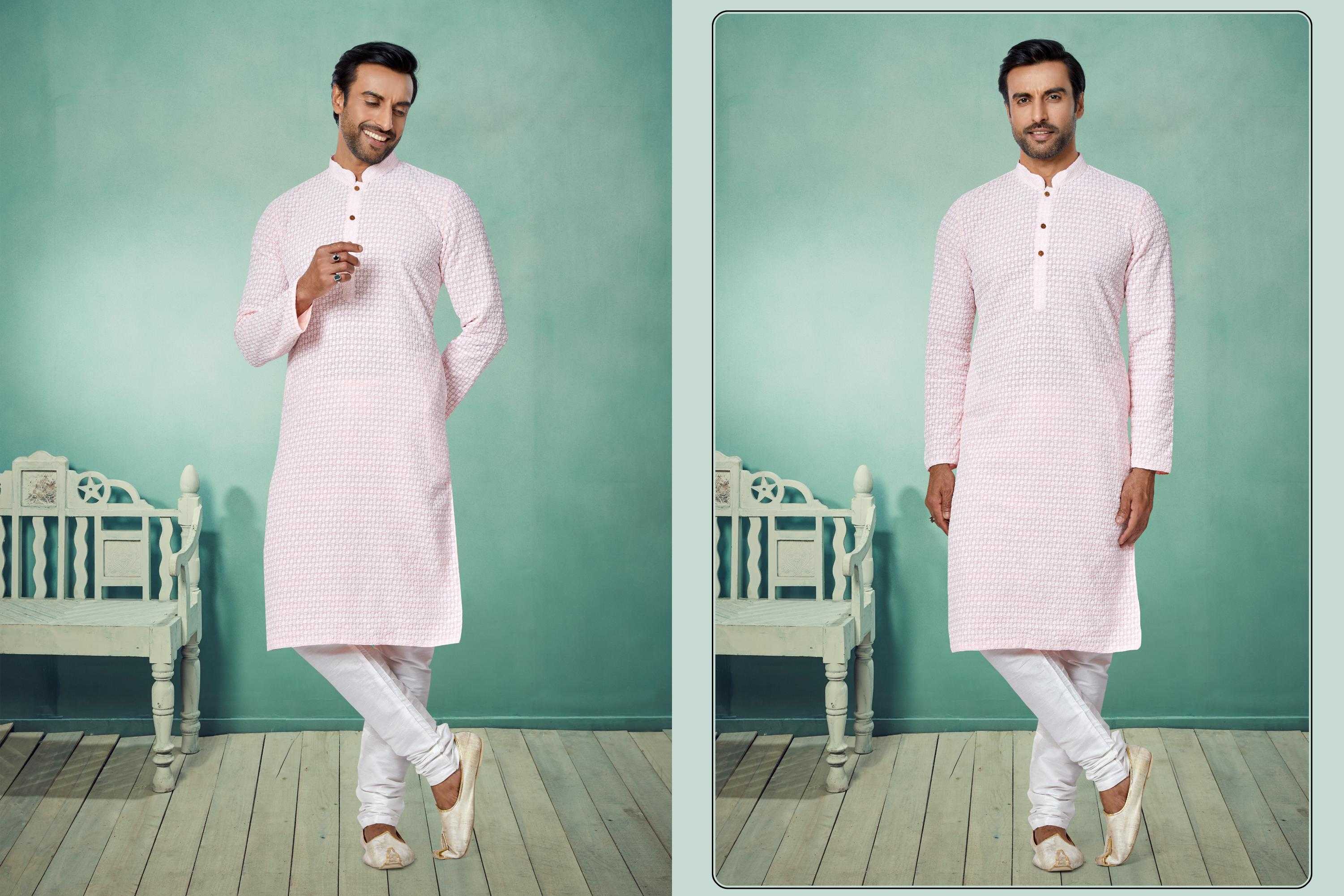Ynf Georgette RIN223 3057B Mens Wear Wholesale Mens Kurtas Mens Kurta Pyjama Men Wedding kurta Manufacturer