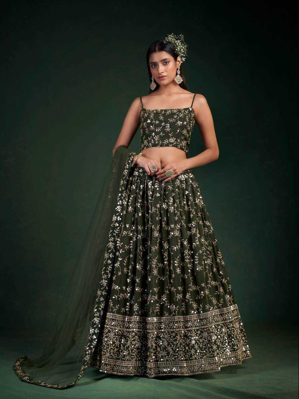 Ynf Georgette RIN228 156 Lehengas Wedding Collections Wholesale Sequins Lehenga Engagement Outfits Manufacturer