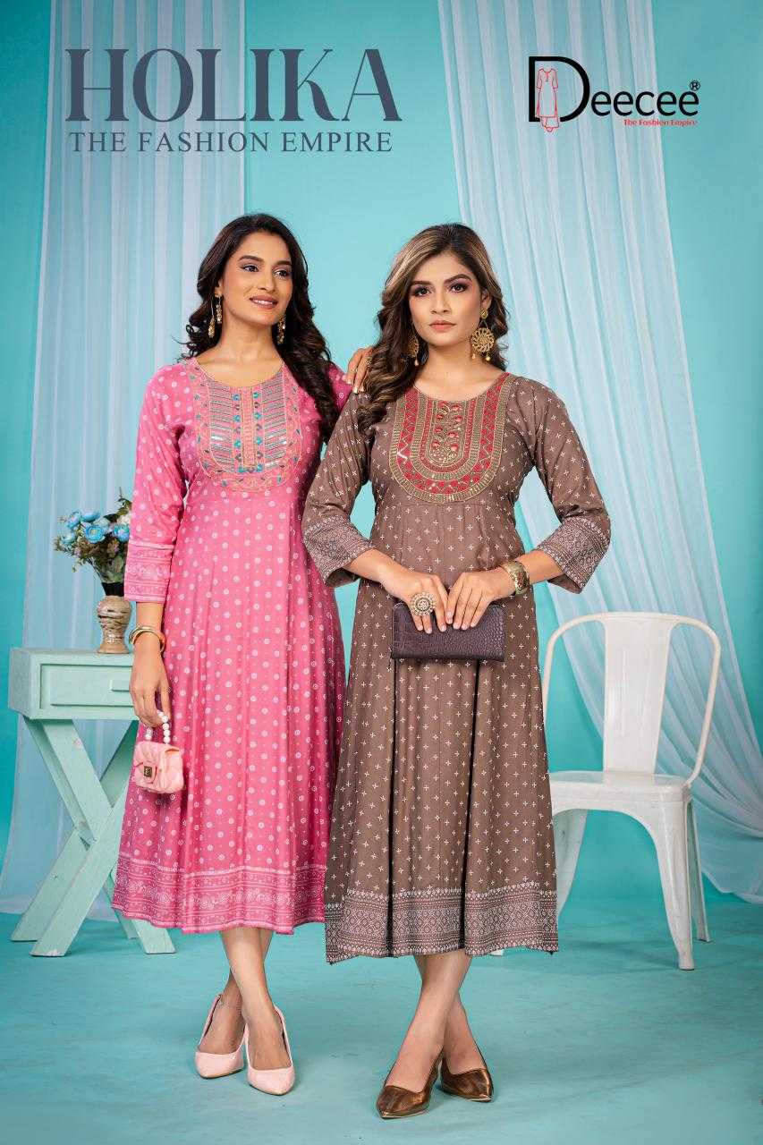 Ynf Heavy Rayon RIN190 DEECEE-HOLIKA Setwise Collections Wholesale Gowns Catalogs Manufacturer