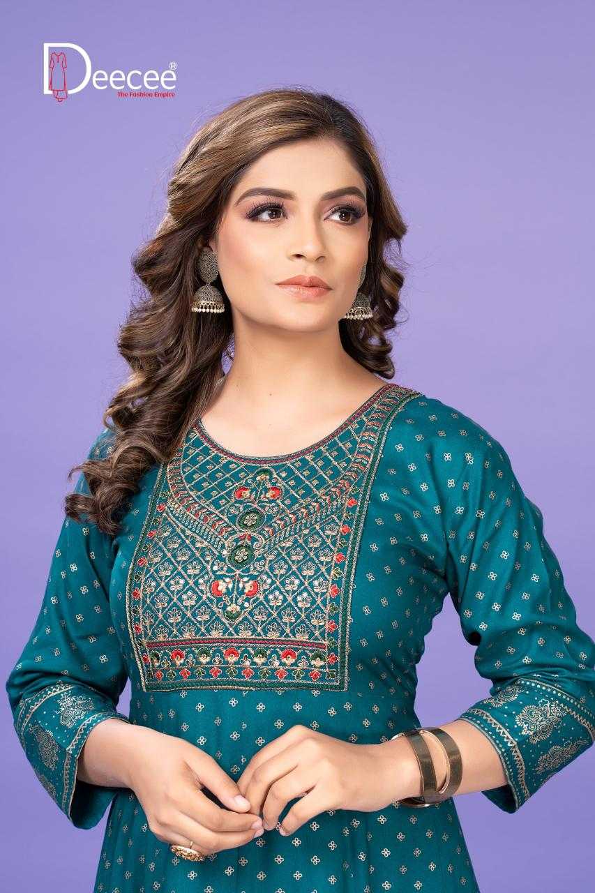 Ynf Heavy Rayon RIN190 DEECEE-MAUSAM Setwise Collections Wholesale Gowns Catalogs Manufacturer