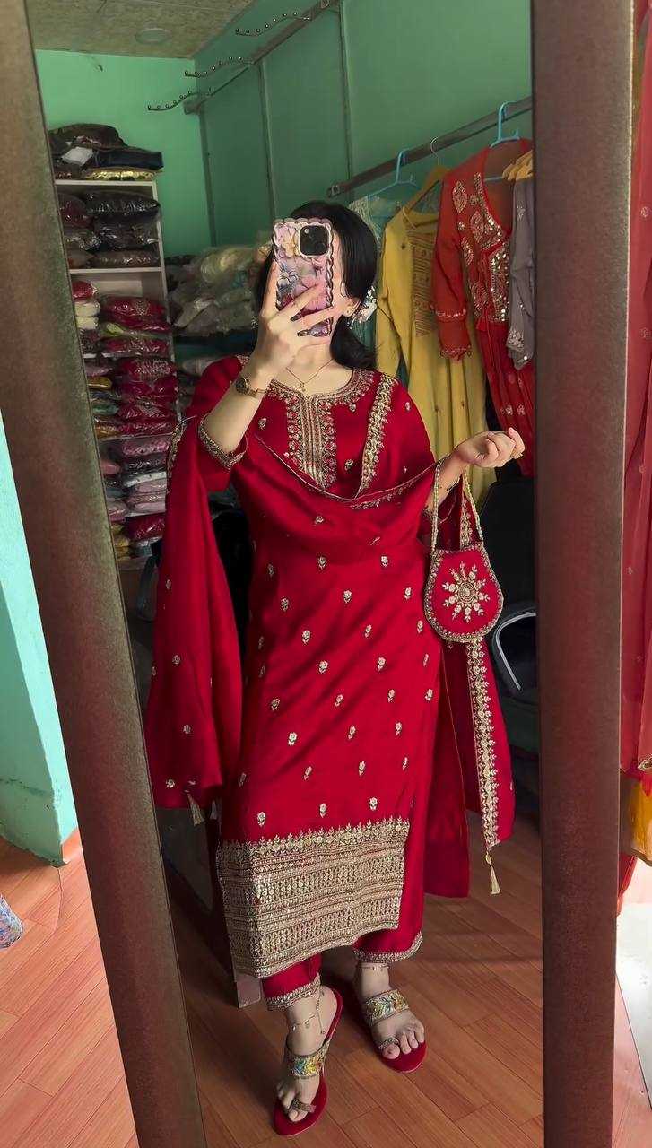 Ynf Heavy Roman Silk KESH533 5075 Suits & Dresses Wholesale Ladies Suits Embroidery Suits Party wear suits Manufacturer