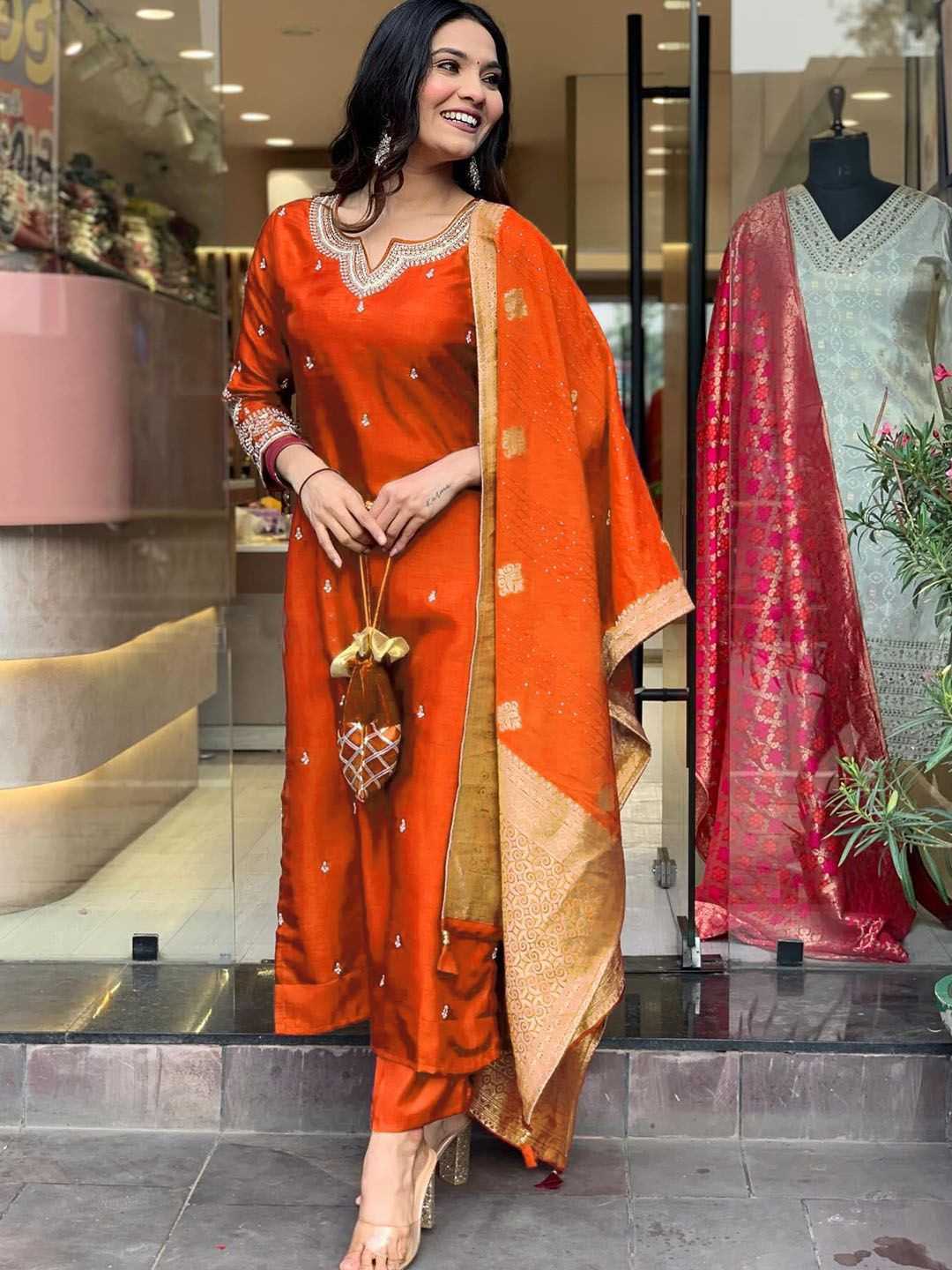 Ynf Heavy Roman Silk KESH545 9901 Kurti Wholesale Kurti Bottom With Dupatta Embroidered Kurtis Manufacturer