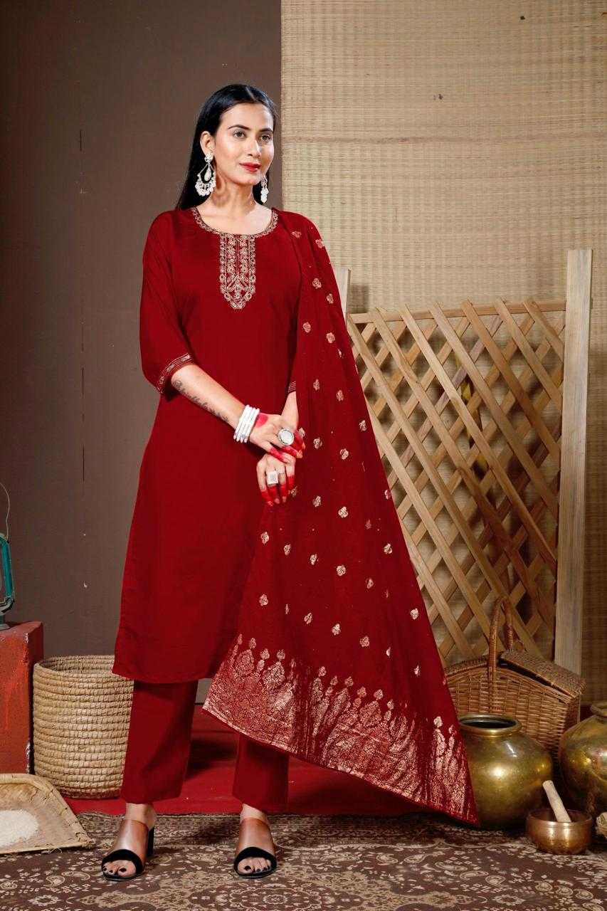 Ynf Heavy Roman Silk RIN190 PAVISHKA Setwise Collections Wholesale Dresses & Suits Catalogs Manufacturer