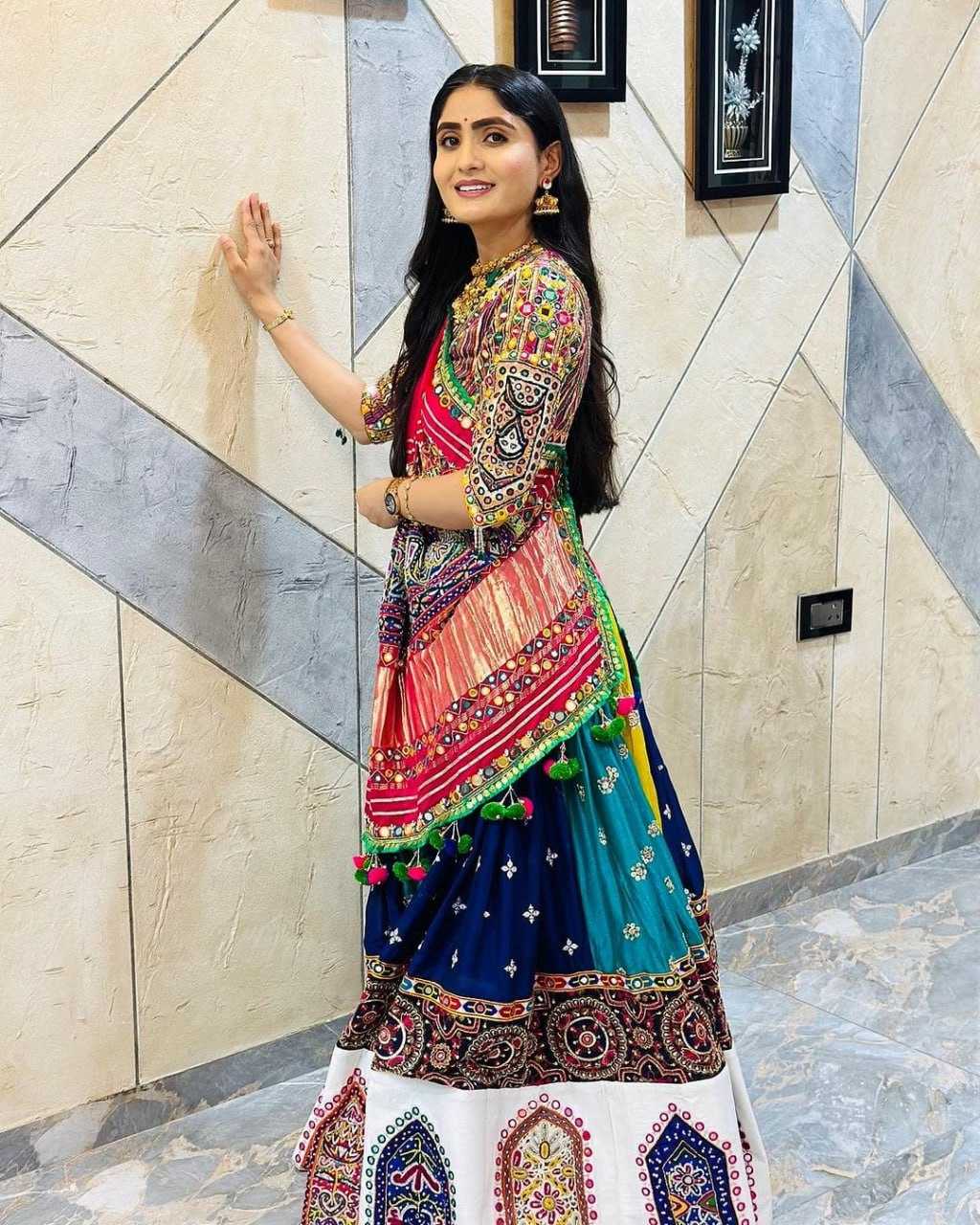 Ynf Muslin Cotton RIN207 1534 Lehengas Festive Collections Wholesale Mirror Work Lehenga Navratri Chaniya Choli Manufacturer
