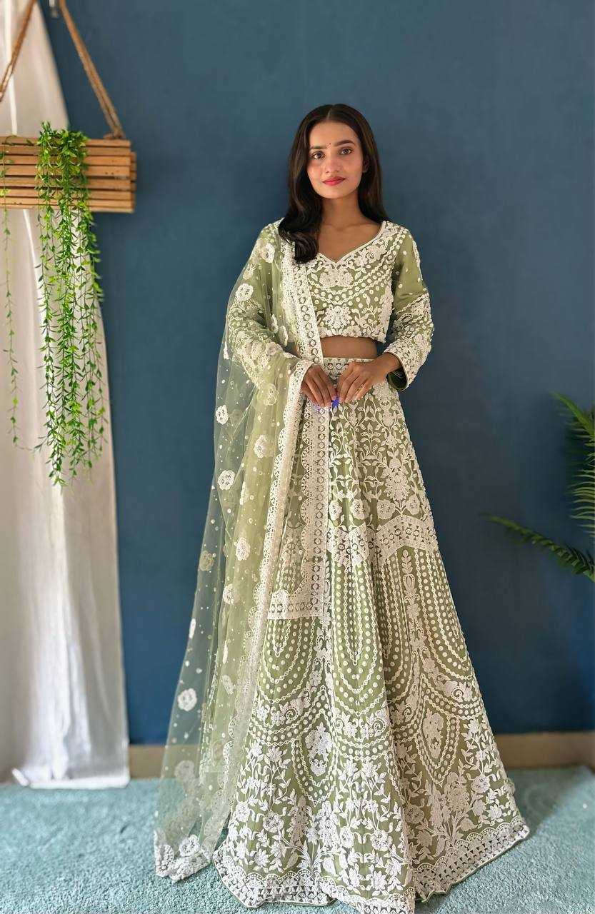 Ynf Net KESH533 5055 Lehengas Wholesale Fancy Lehenga Wedding Lehenga Embroidered Lehenga Sequins Lehenga Lehenga With Cancan Manufacturer