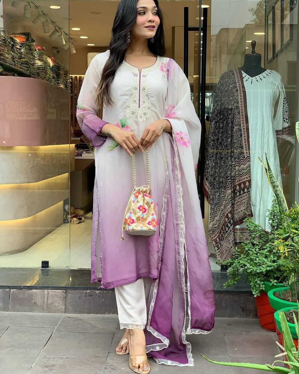 Ynf Organza KESH529 KASHVI Kurti Wholesale Casual Kurtis Festive Kurtis Party Wear Kurtis Embroidered Kurtis Manufacturer