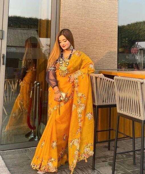 Ynf Organza RIN222 Mahi Sarees Wholesale Designer Sarees Organza Sarees Embroidered Sarees Manufacturer