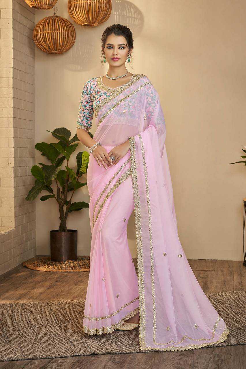 Ynf Organza RIN228 152 Sarees Wedding Collections Wholesale Sequins Work Saree Sangeet Outfits Manufacturer