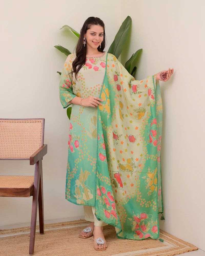 Ynf Pure Viscos KESH529 AMORINA Suits & Dresses Wholesale Ladies Suits Printed Suits Embroidery Suits Manufacturer