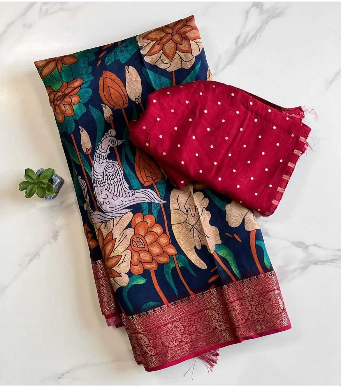 Ynf Pure Viscos RIN203 WHISPER Sarees Wholesale Printed Sarees Kalamkari Sarees Viscose Saree Manufacturer