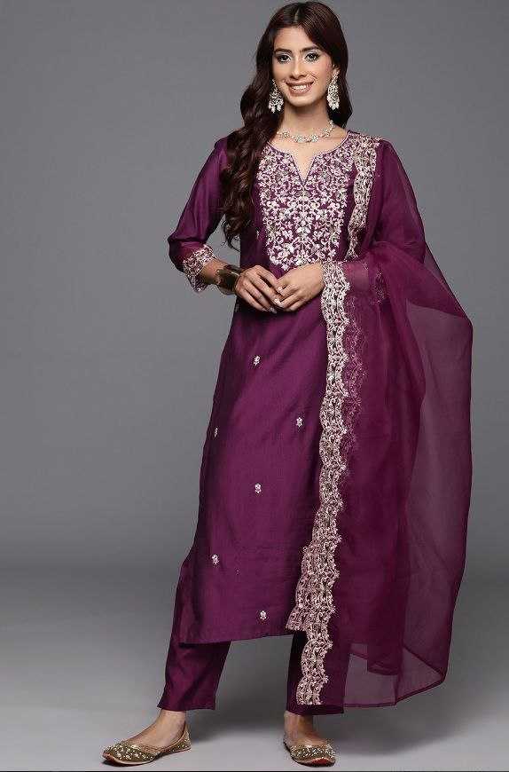 Ynf Pure Viscos Suits & Dresses Wholesale Ladies Suits Embroidery Suits Churidar Suits Manufacturer