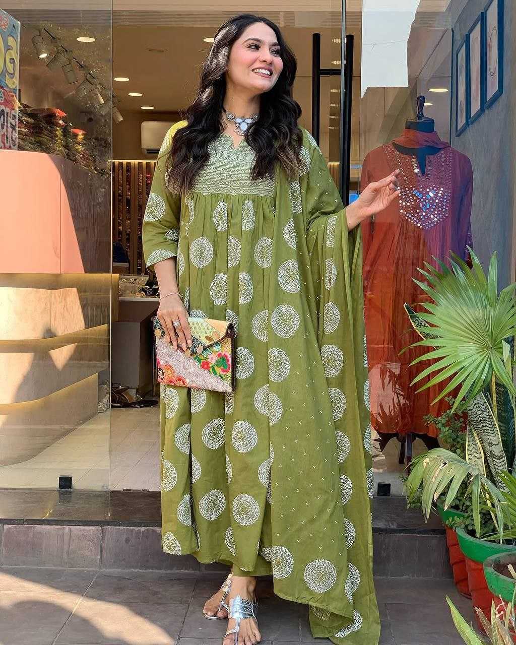 Ynf Reyon Cotton KESH529 KIARA Kurti Wholesale Casual Kurtis Festive Kurtis Anarkali Kurtis Embroidered Kurtis Manufacturer