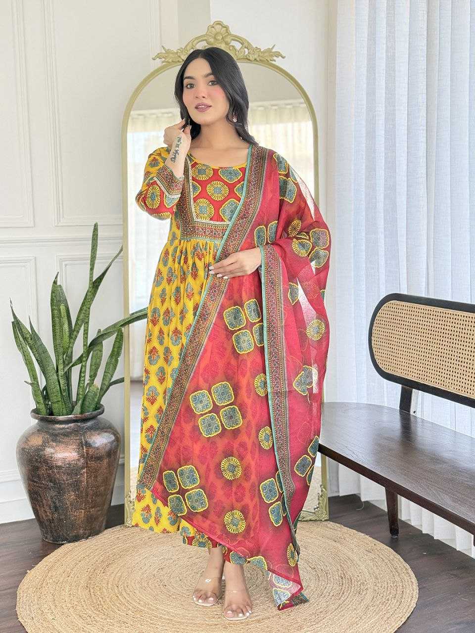 Ynf Reyon Cotton KESH529 VAMIKA Suits & Dresses Wholesale Ladies Suits Embroidery Suits Anarkali Suits Manufacturer