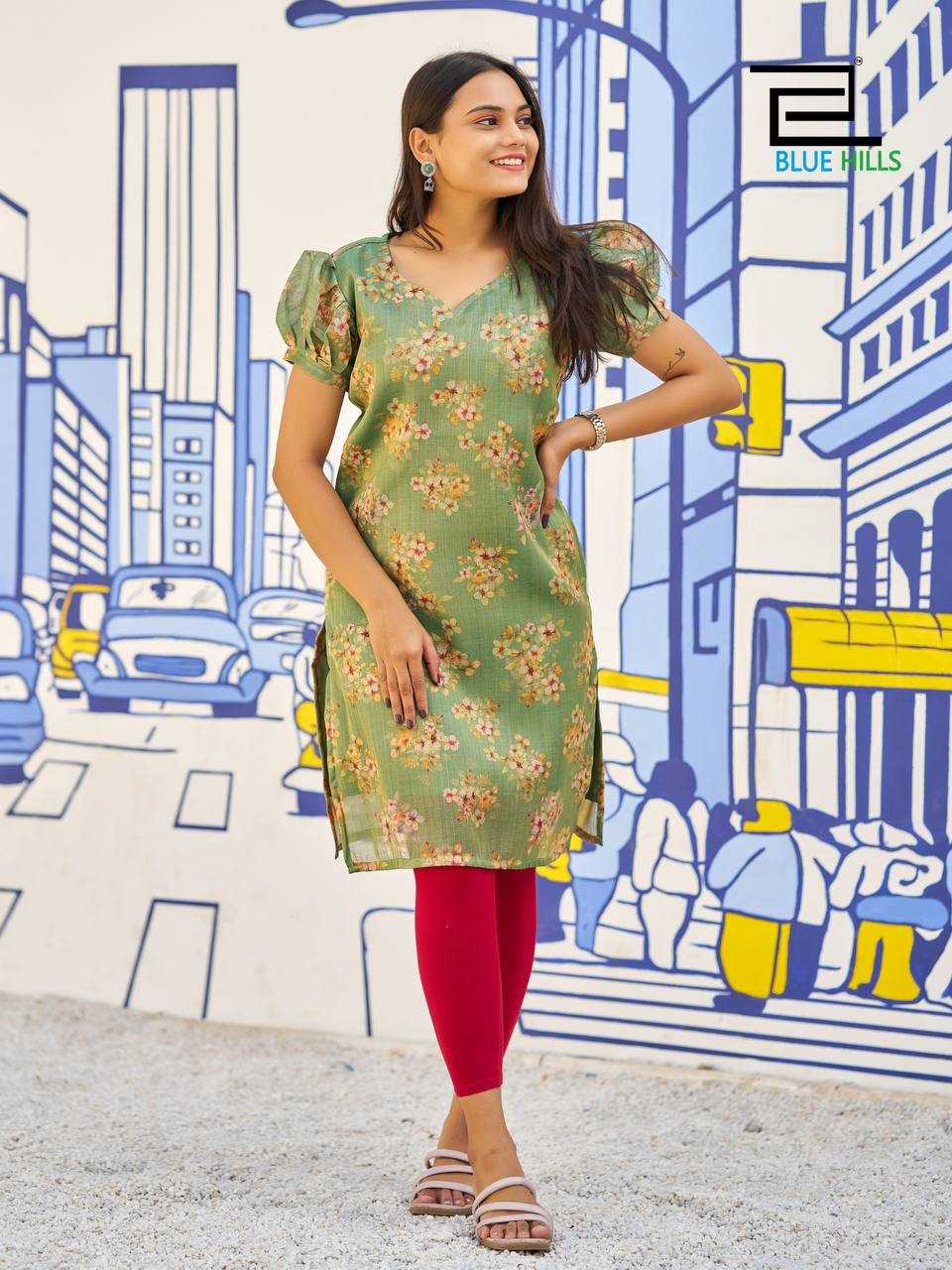 Ynf Simar silk RIN125 Rashmika Kurti Wholesale Workwear Kurtis Printed Kurtis Manufacturer